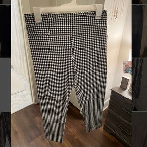 Brand new JCrew Black and white leggings